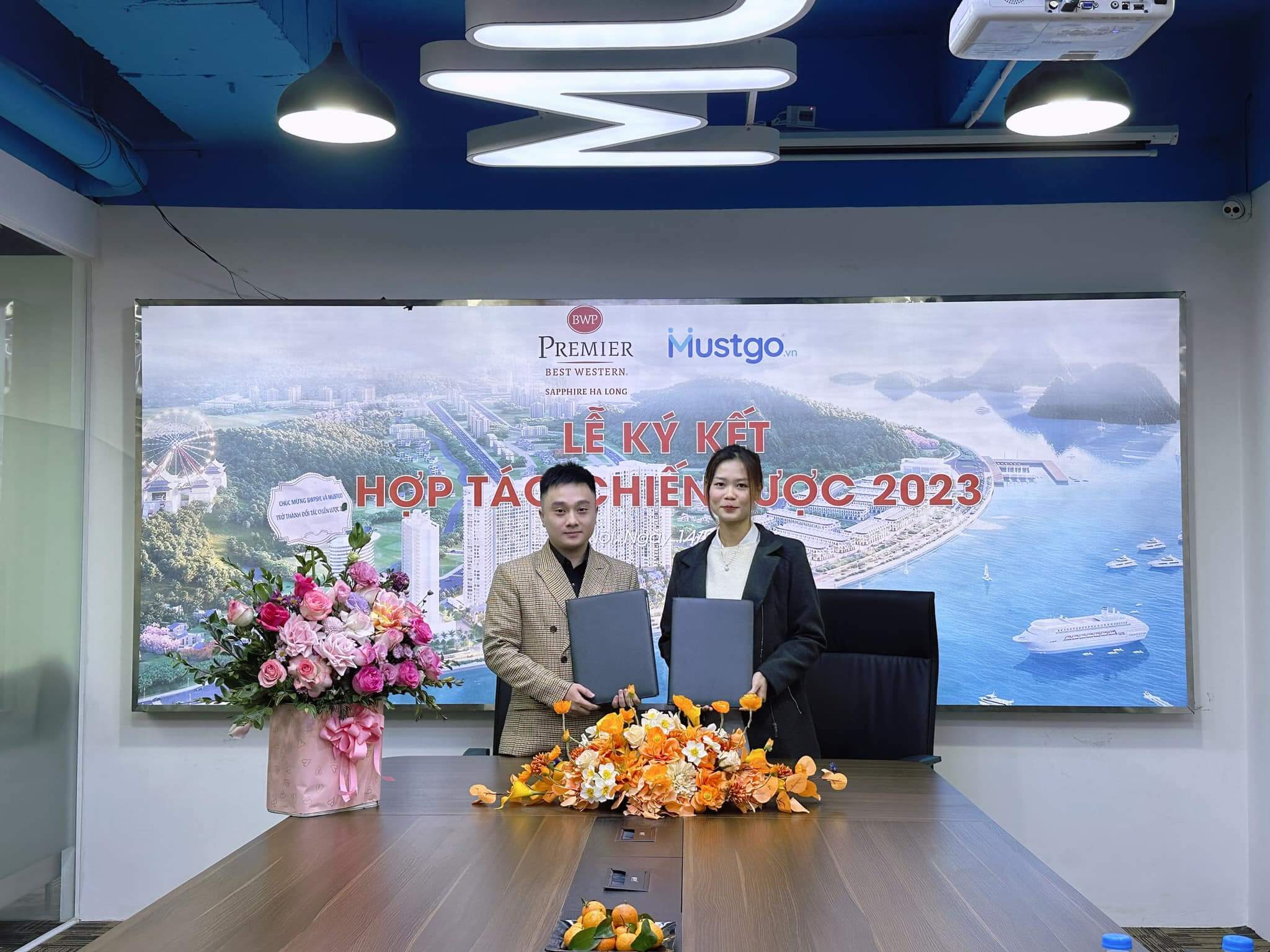 Mustgo ký kết hợp tác chiến lược 2023 cùng Premier Best Western Sapphire Hạ Long
