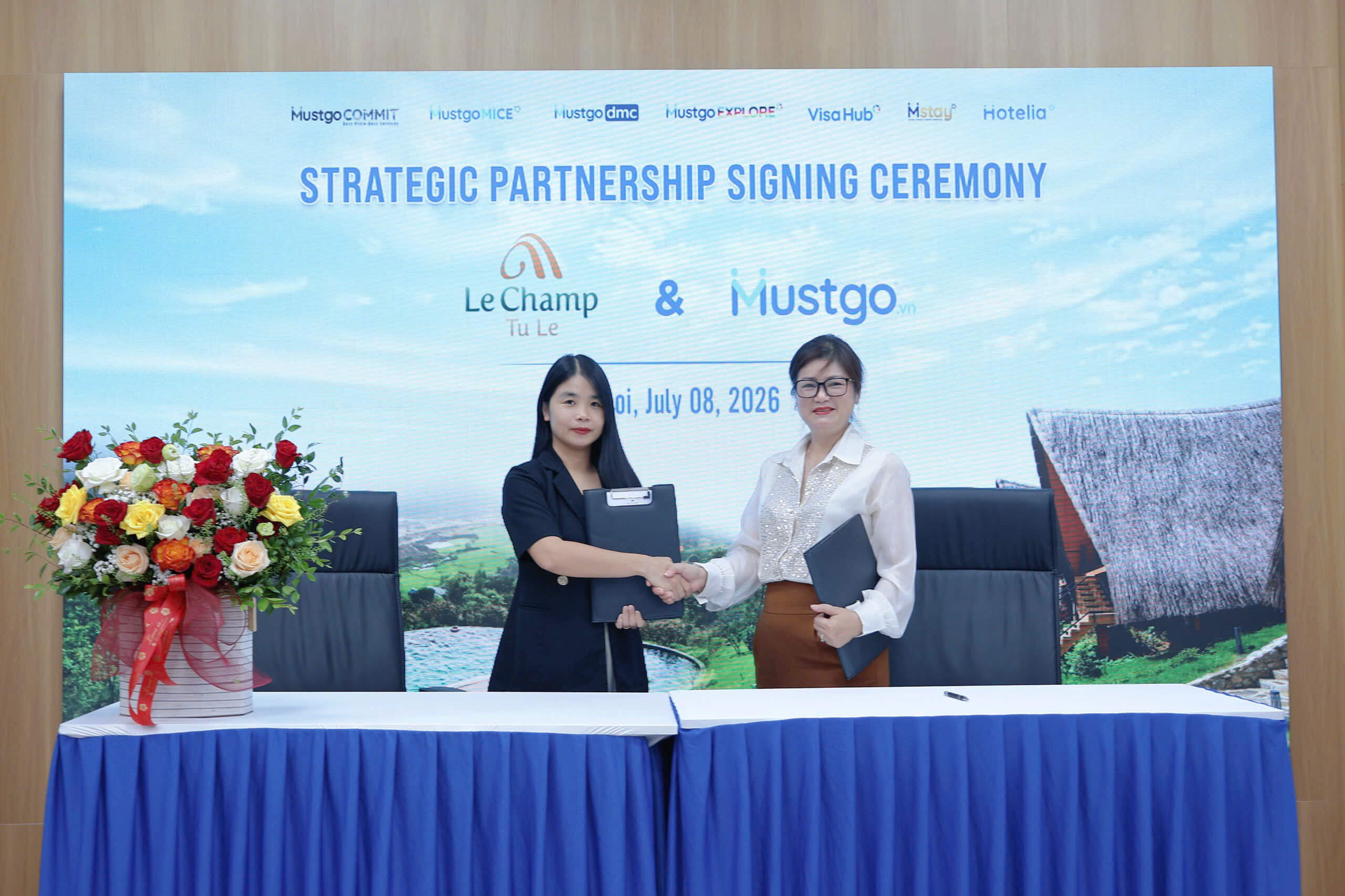 Mustgo ký kết hợp tác chiến lược cùng Le Champ Tú Lệ Resort Hot Spring & Spa năm 2026
