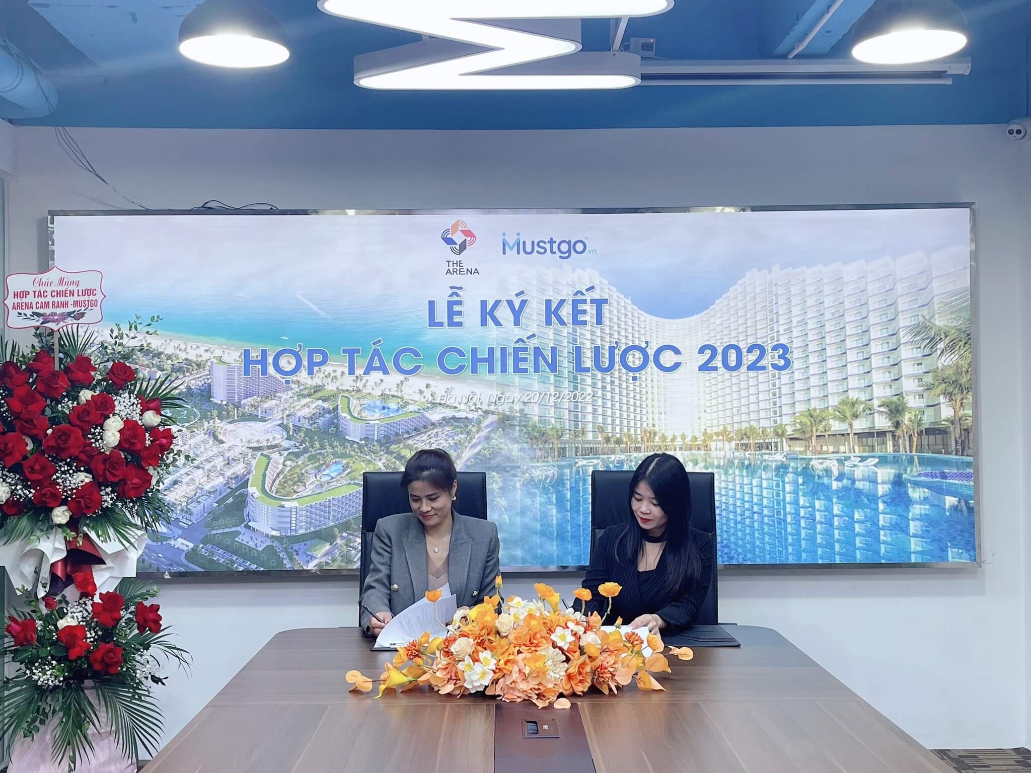 Mustgo ký kết hợp tác chiến lược năm 2023 cùng The Grand Arena Cam Ranh Hotel & Resort