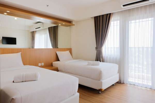 Twin Bed Studio Room at Annora Living Apartment