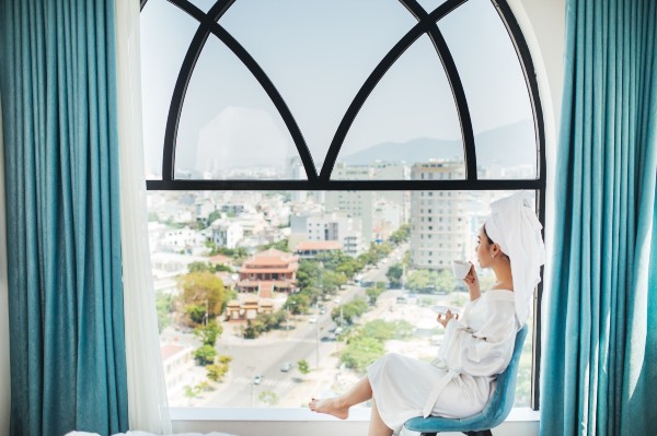 Phòng đôi Deluxe, hướng biển một phần #7